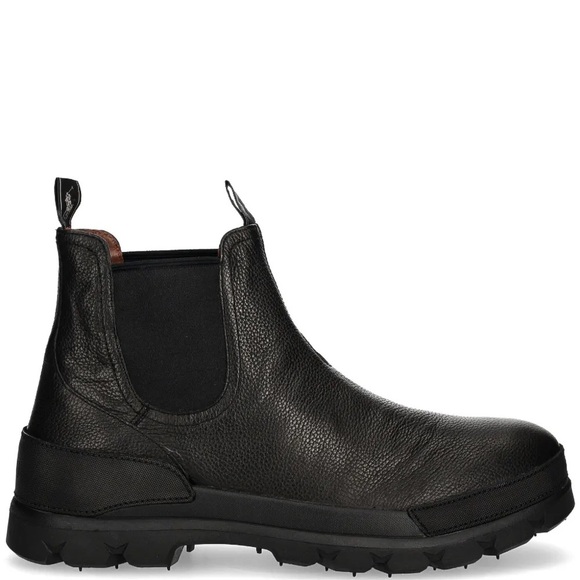 Polo Ralph Lauren Other - Polo Ralph Lauren Men's Oslo Black Tumbled Leather Lug Chelsea Boots